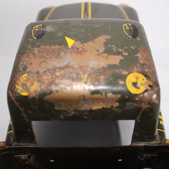 Vintage Marx Toys F268 Green U.S. ARMY 5th DIV Tin Truck - Picture 12 of 16